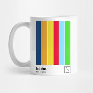 Idaho State Flag  // Original Minimalist Artwork Poster Design Mug